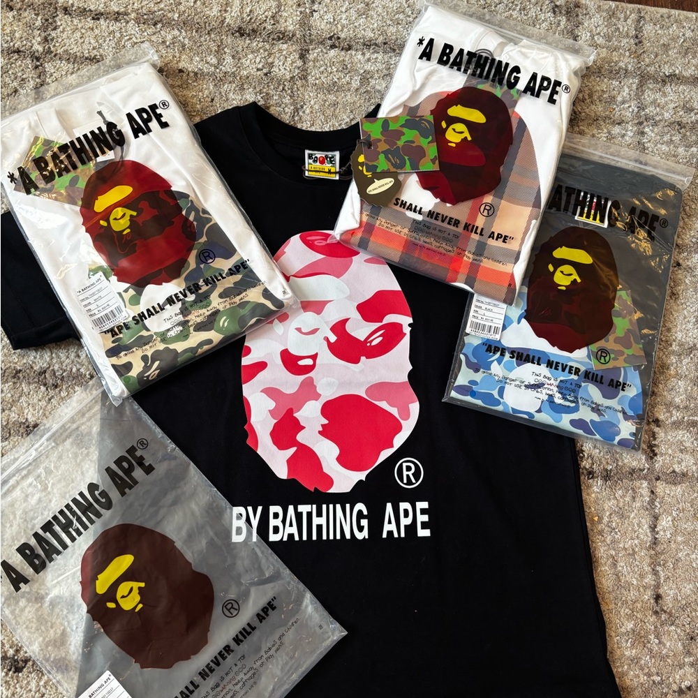 A Bathing Ape Black Short Sleeve Tee